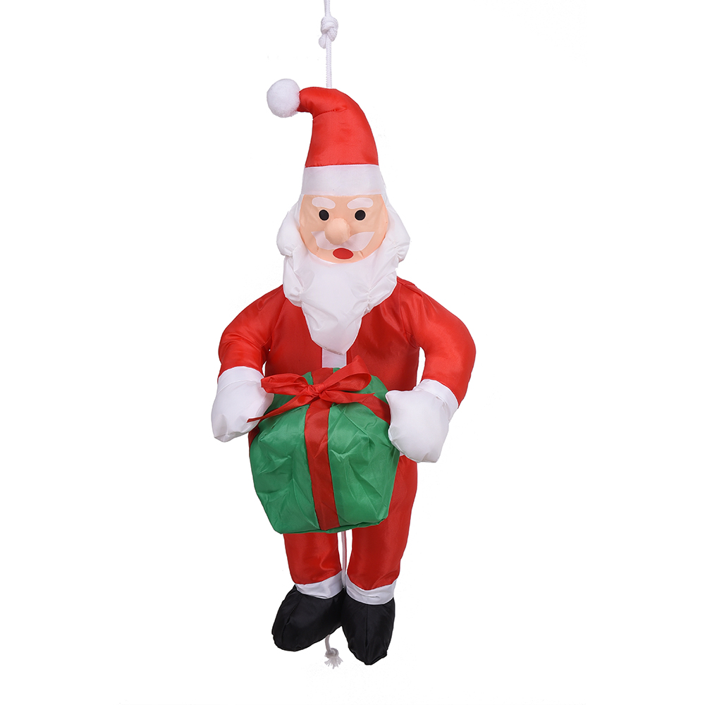 60CM Santa Claus lezenie na lane /rebrík/darček/cukrík/hojdačka